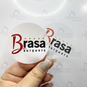 Adesivo Personalizado Vinil Branco